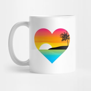 Pansexual oceanscape subtle heart Mug